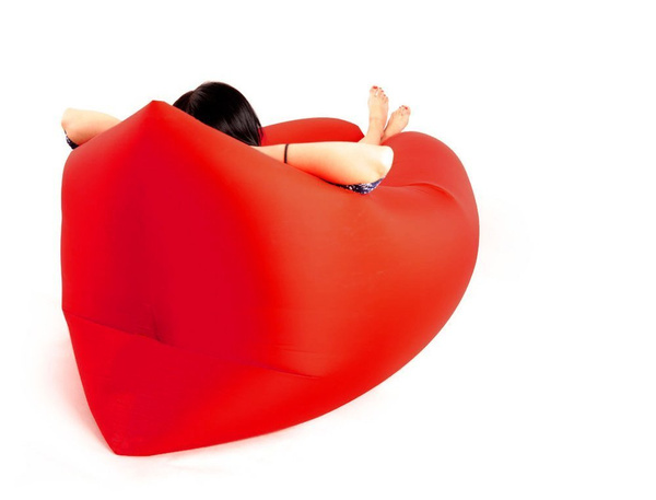 Inflatable sofa bed lazy bag air beach chair mattress recliner