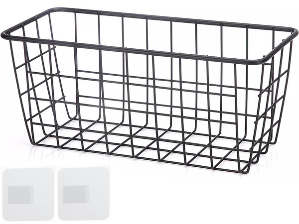 Koszyk wiszący kosz organizer metalowy zawieszany półka kuchenna czarny