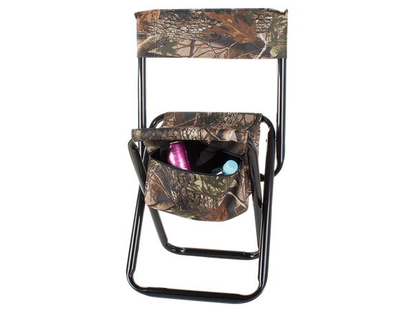 Silla de pesca con respaldo y bolsa de transporte