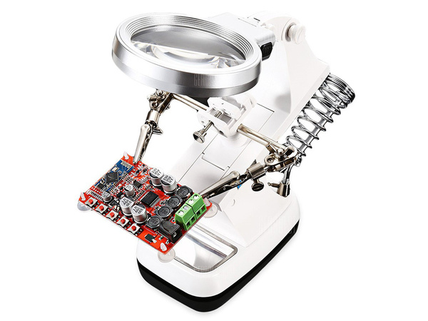 Lupa trzecia ręka 10 led uchwyt lutowania 3x 4.5x