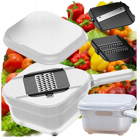 Multifunctional vegetable and fruit grater shredder slicer chopper