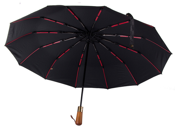 Skėtis sulankstomas skėtis automatinis juodas unisex elegantiškas didelis padorus