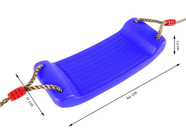 Children's garden swing flower seat with rope to tree