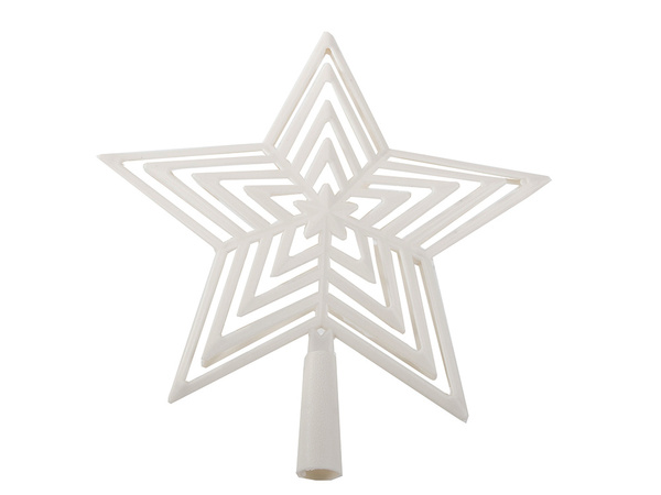 Weihnachtsbaumstern weihnachtsbaumspitze unzerbrechlich weiss