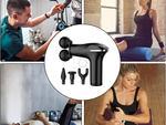 Pistolet de massage du dos masseur de jambes pistolet de massage puissant 4 embouts