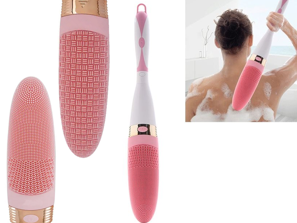 Silicone back massager brush