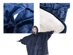 Silts džemperis oversize sega xxl 2in1 bieza vilnas drāna