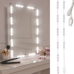 Vedl toaletní stolek zrcadlo světla make-up set 10 ks usb 3 barvy světla