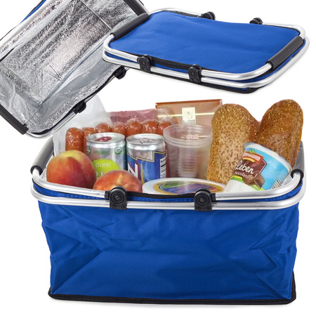 Coș de picnic pliabil termic coș de cumpărături izolator