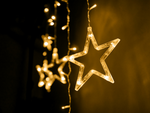 Star garland lights light curtain 138 led outdoor warm colour