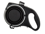 Dog-cat leash with water bowl bag drinker
