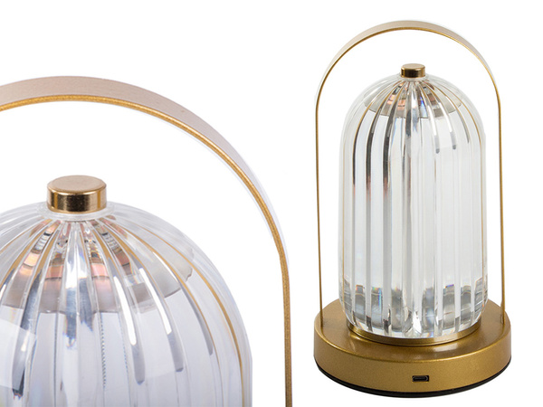 Nakts lampa galda kristāla rezultātā laterna touch