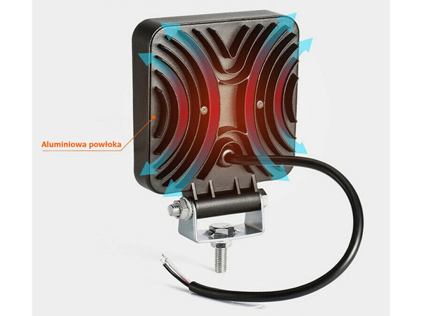 Pracovná lampa 42 viedol halogén 126w 12v-24v cree