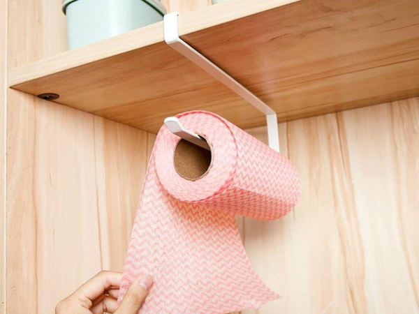 Držák na kuchyňské papírové utěrky násuvný kovový loft matný