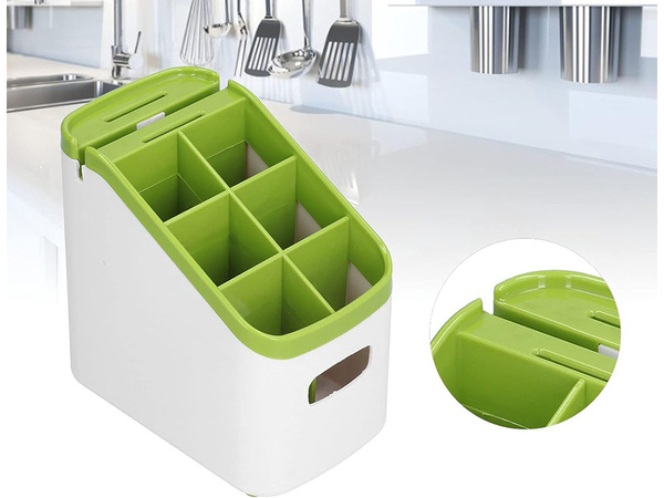 Galda piederumu organizētājs galda piederumu paplātes nažu asinātāja statīvs