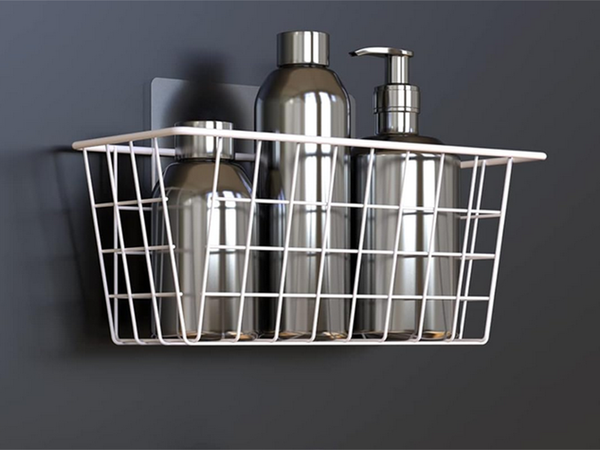 Piekaramais grozs metāla organizators piekaramais plaukts balts stiprs