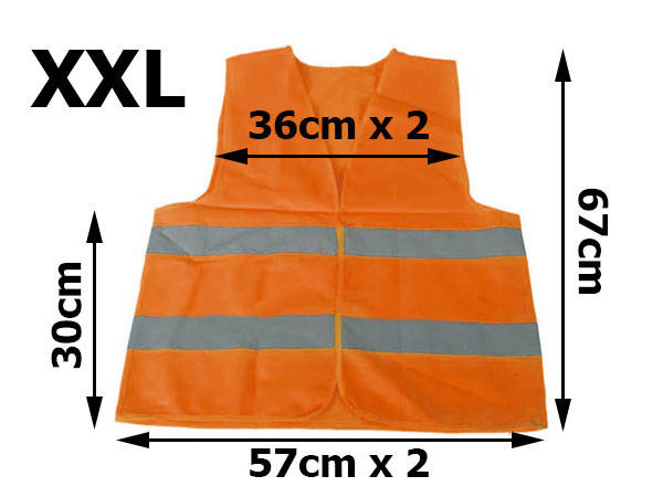 Reflektierende sicherheitsweste orange