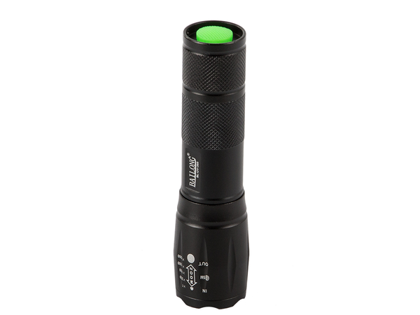 Taktische taschenlampe bailong zoom cree led q3 uv test