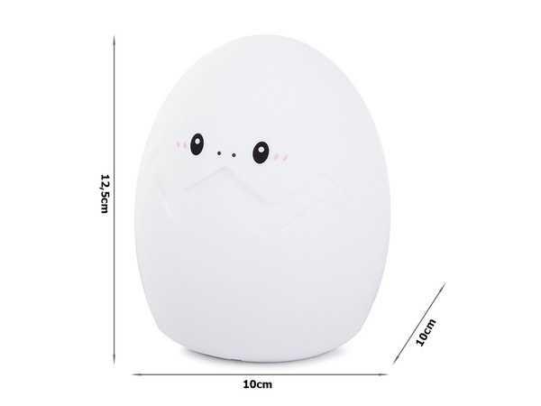 Veilleuse led pour enfants rgb egg touch
