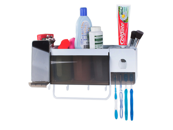 Organisateur de gobelets pour brosses à dents distributeur de dentifrice