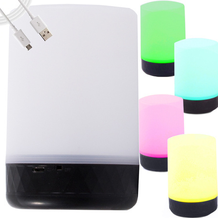 Luz nocturna led rgb usb color para salon dormitorio 2 modos 8 colores