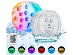 Pool licht unterwasser leuchtet 10 led fernbedienung rgb ip68 wasserdicht für pool