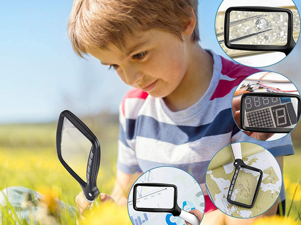 Povečevalno steklo 3x z led osvetlitvijo