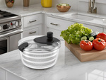 Spin dryer salad spinner rotary vegetable dryer 4l basket colander strainer