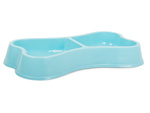 Plastic bowl for dog cat double 0.25l