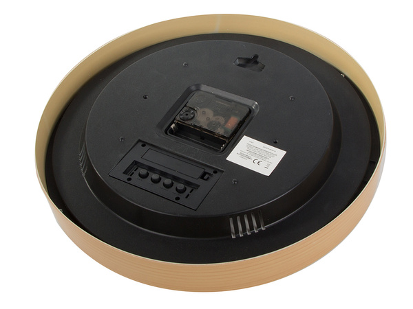 Seinakell suur vaikne 30cm ümmargune osuti kuupäev temperatuur sekundid