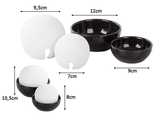 Umidificator rotund ceramic decorativ