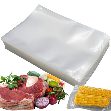 Pungi de ambalare în vid 15 cm x 20 cm 50 pcs pentru mașină de sigilare cu caneluri