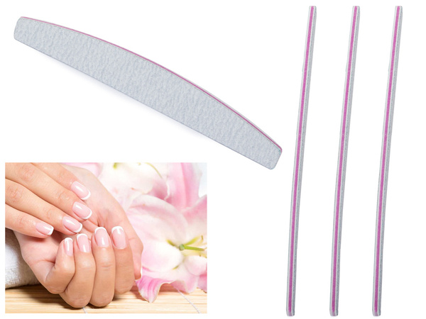 Double-sided nail file 100/180 zebra boat