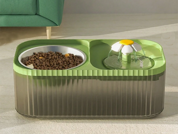 Automatic cat drinker dog water fountain filter food bowl