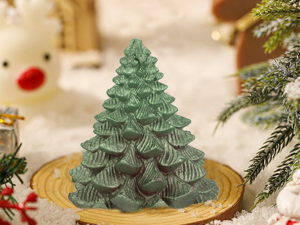 Christmas tree candle christmas box candle decorative