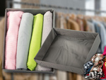 Organizator haine lenjerie pentru dulap sertar gri universal