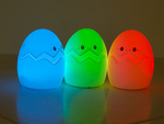 Детский ночной свет привел яйцо rgb дистанционного управления usb