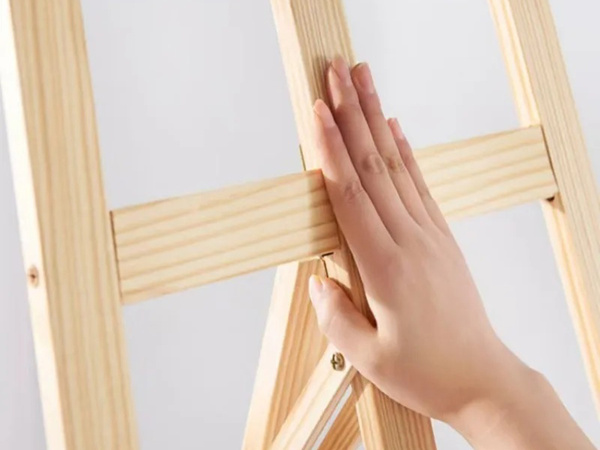 Grand chevalet de peinture en bois pour enfants et adultes