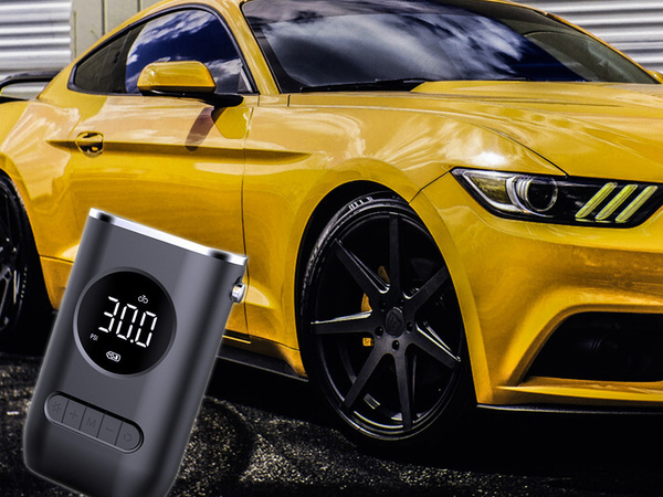 Pompe à batterie pour vélo voiture compresseur électrique 10 bar lcd