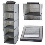 Organizator garderobe viseča polica s 5 policami 100cm