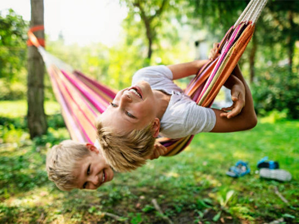 Garden hammock double xxl tourist striped cover 200 x 150 large