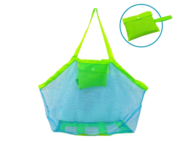 Bolsa de playa compras playa juguetes ligero xxl bolsa bolsa de malla grande