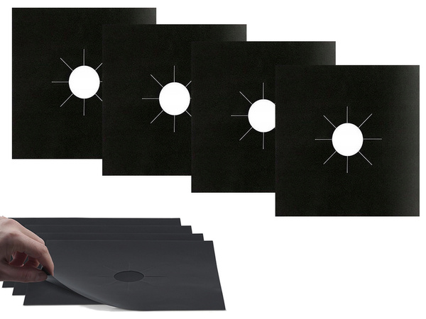 Tapis de protection des brûleurs pour les cuisinières à gaz ensemble de 4 tapis