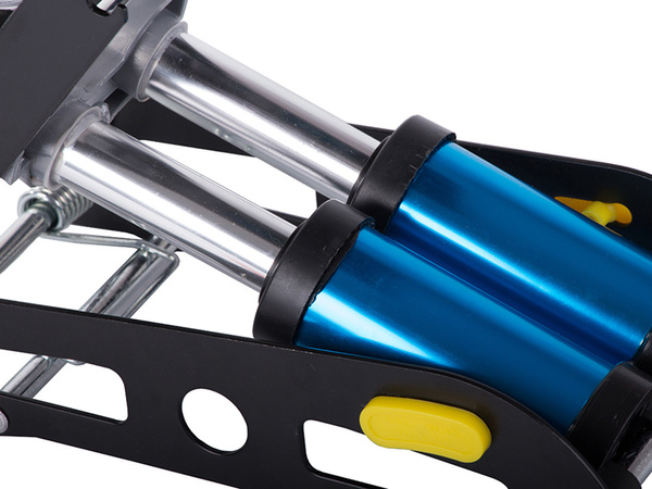 Pompă de picior auto dublu piston capse de capăt biciclete auto pentru bile saltea