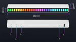 USB LED ЗВУКОВОЙ ОТВЕТ МНОГОЦВЕТНЫЙ НЕОН RGB БАТАРЕЯ