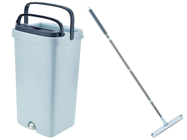 Mop plat cu storcător storcător mop de podea cu două camere 3x tampoane