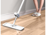 Plochý mop s ruční stěračkou 125 cm skládací široký mircofibre