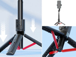 Selfie stick telefona turētājs tripod statīvs pilots bluetooth 90 cm