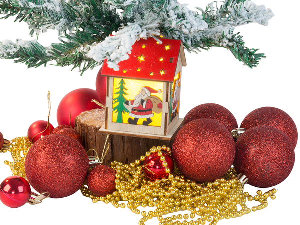 Arbre de noel suspendu en bois lanterne lumineuse decoration de noel mickey