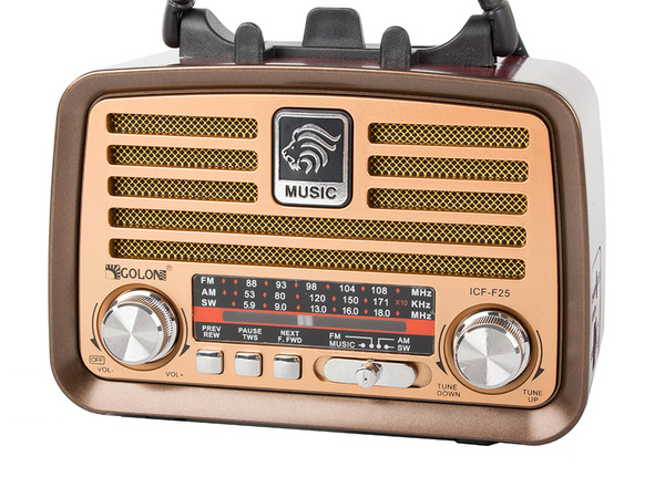 Radio mobile retro cuisine fm am bluetooth usb antenne rechargeable